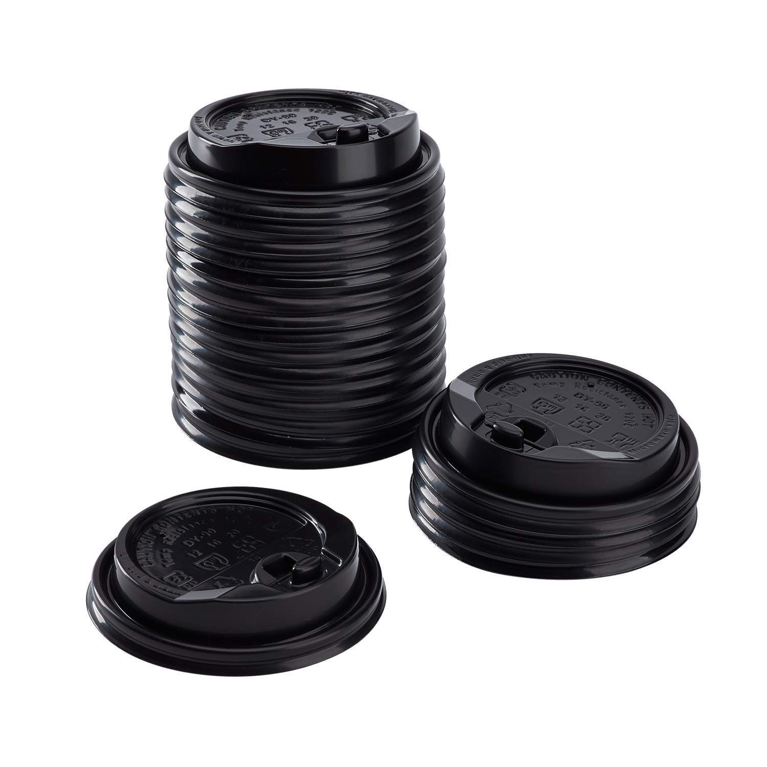 Amazon.com: Karat C-KDL516B-E 10-24 oz 90mm Enclosure Lids - Black